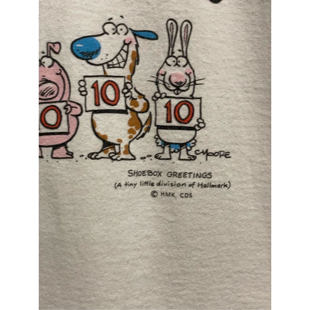 Vintage Jerzees Made in USA Turning 50 Shoebox Greetings Hallmark Tee Size L - Picture 3 of 11